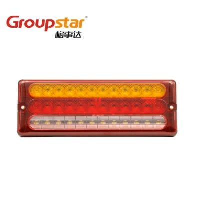 Good Supplier 12V 24V Rectangle LED Trailer Light Turn Indicator Stop Tail Reverse Combination Tail Lamp Truck Trailer