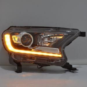 Automotive Lamps Ford 2015 Ranger Bixenon Projector Lens Headlight with LED Turn Indicator