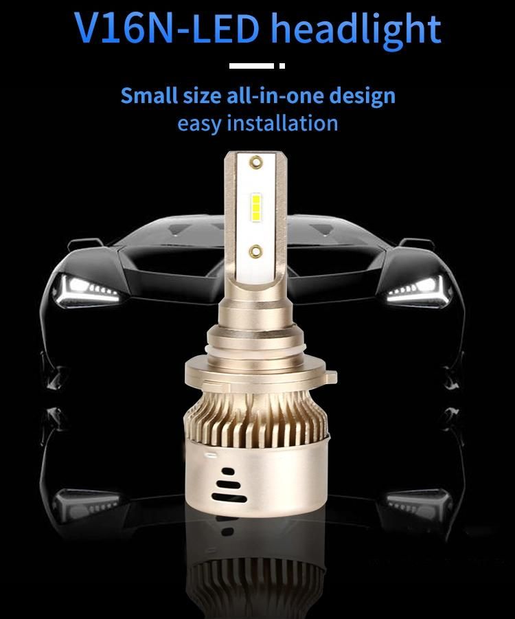 Durable Quality and Waterproof Auto Car LED Headlight Bulb with Fan Design H4 LED Headlight Bulbs
