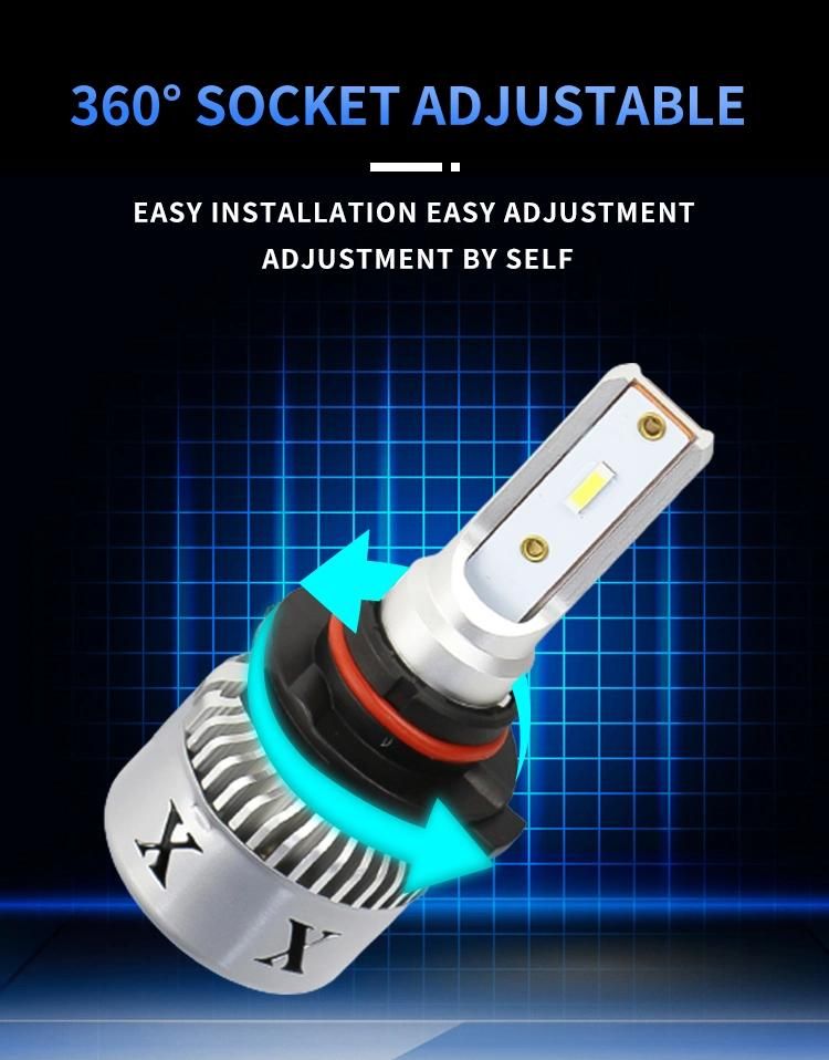 L8 New Developed Cheap Shipping High Low Beam 4500lmfan Cooling with Decoder H11 LED Headlights for Car
