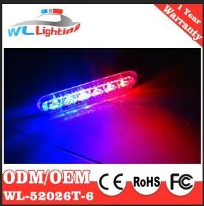 6 W Ultra Thin Warning Grille Surface Mount Lighthead
