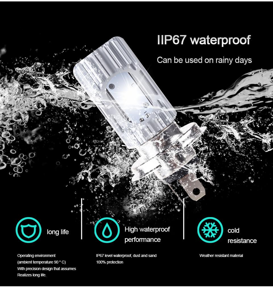 HS1 Ba20d LED Motorcycle Light 12V 4800lm LED Motorcycle Headlight