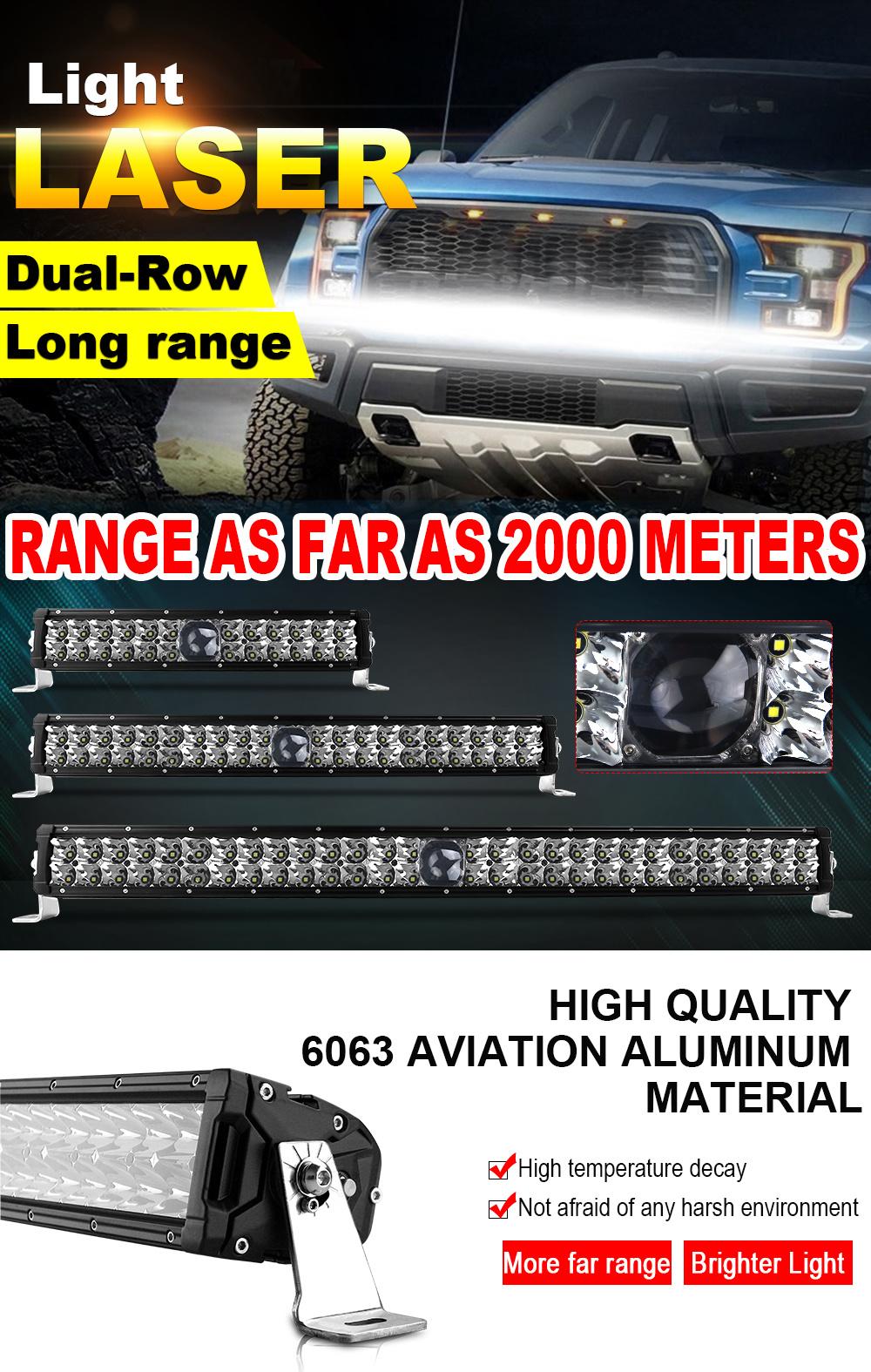 Auto Truck Barra LED 32"42"52" 2 Rows Spot Light Driving Light 4X4 off Road 22 Inch Laser LED Light Bar
