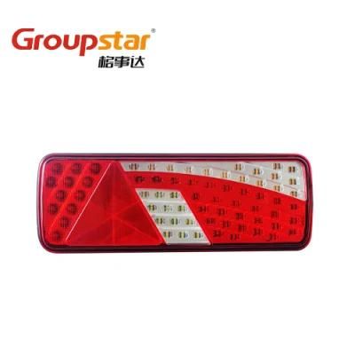 Car Accessories 10-30V Reflector Turn Stop Tail Reverse Fog LED Combination Rear Lights for Truck Trailer