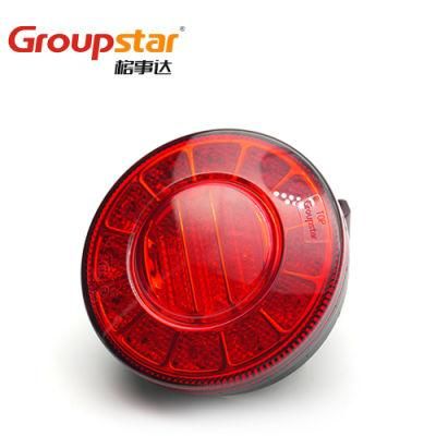 Car LED Lights Auto Bus Trailer 4 Inch Round LED Tail Lamp Stop Light Truck Trailer RV Lights