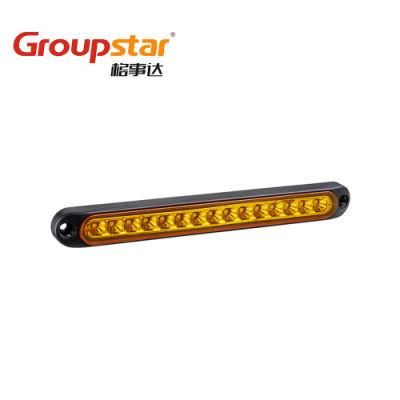 E-MARK 10-30V Waterproof UV PC LED Truck Trailer RV LED Signal Stop Brake Tail Lights Bar Auto Lamp for Trailer Truck