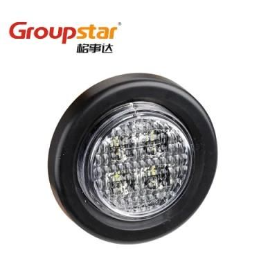 DOT 10-30V Round Clearance Marker Indicator Signal Lamps LED Side Marker Lights for Trucks