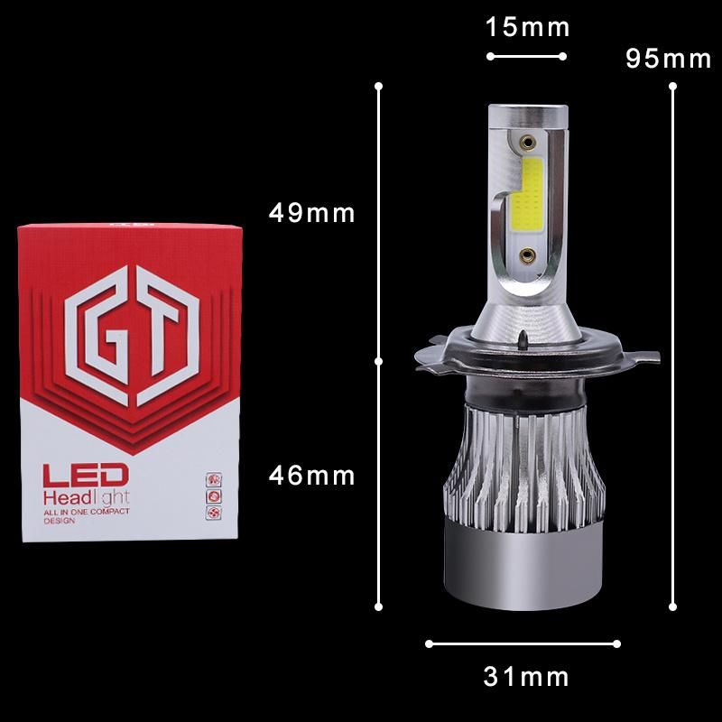 Lightech K3 H4 LED Replacement Headlight Bulbs