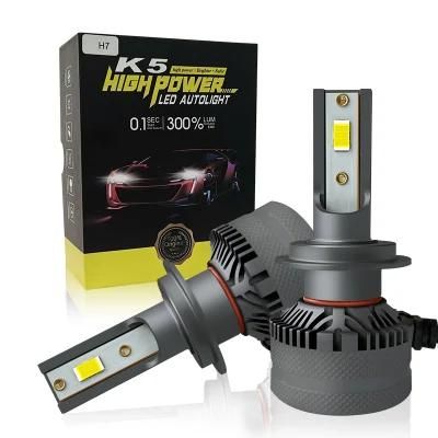 Conpex 60W 6000lm H3 EMC with Temperature Control System 1860 Csp Chip Fancooler K6 LED Car Headlight