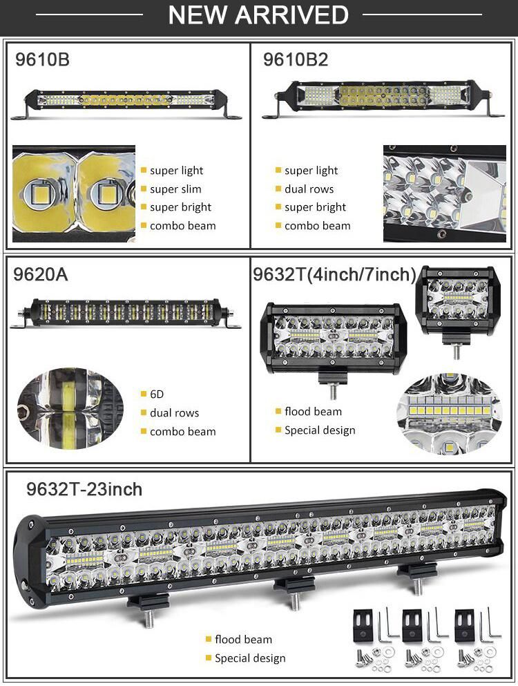 New Boat SUV 4X4 4WD ATV 24 Volt 60W 22 Inch Single Row Super Slim LED Light Bar for Truck off Road