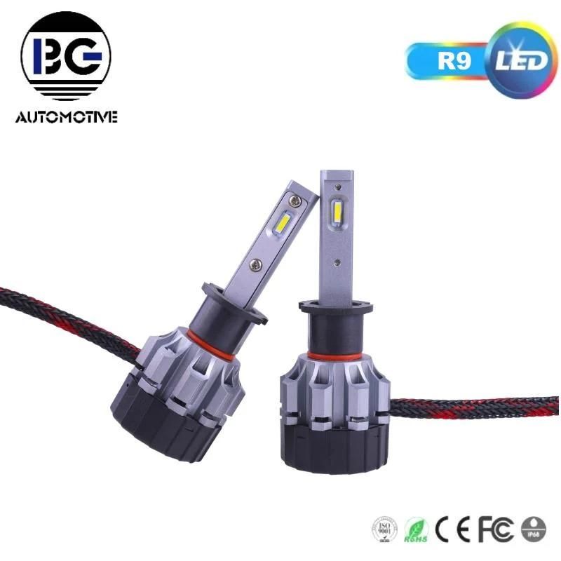 China Manufacturer Cheap Auto Lighting 60W 6000K Headlamp Bulb LED Lights R9 LED H4 H11 H3 H7 LED Car Headlight 9006 9005