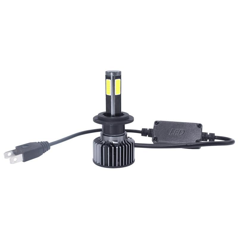 LED Car Light H11 H4 H7 Auto Light 4 Sides LED Headlamp Car Accessories