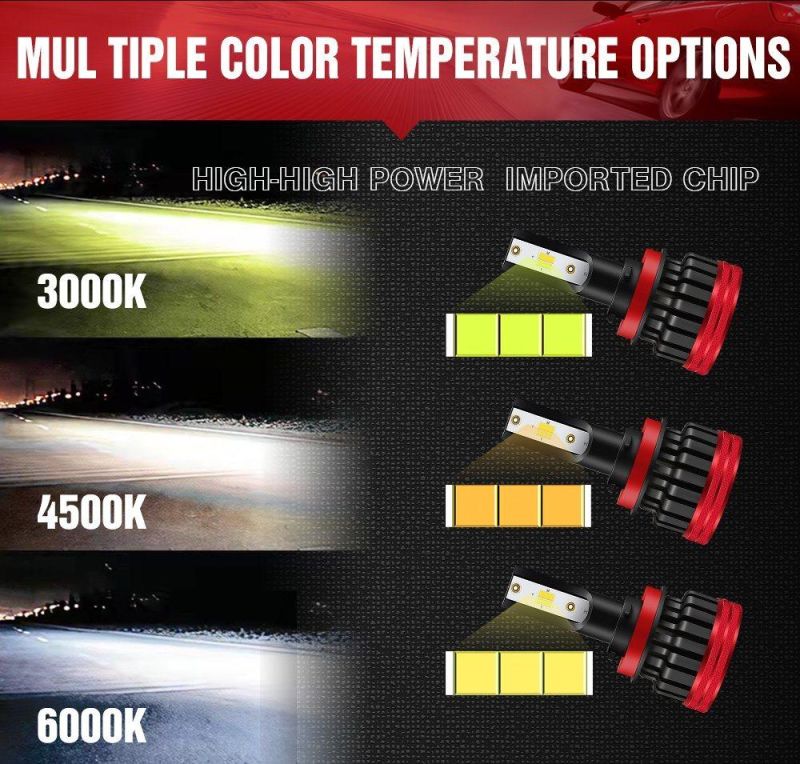 12V Lights 3000K 4300K 6000K H1 H7 H11 9005 9006 Car LED Headlights for Automobile