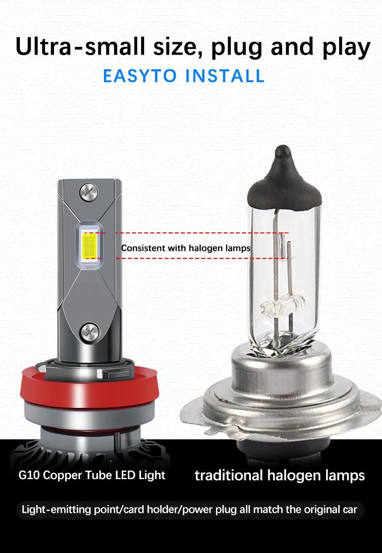 Super Bright G10 110W LED Headlight H1 H3 9005 9006 Car LED Light H4 H7 Car LED Headlight Bulbs for Sale