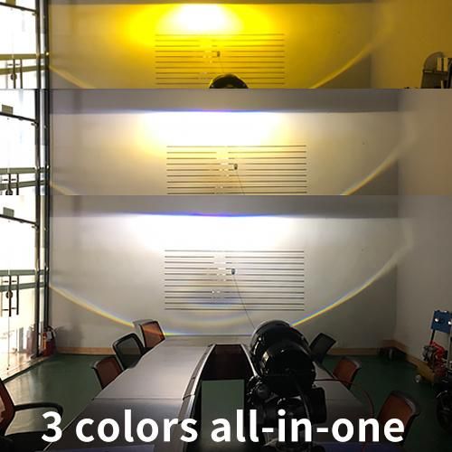 LED Fog Projector Lights Kit of 3 Color All-in-One