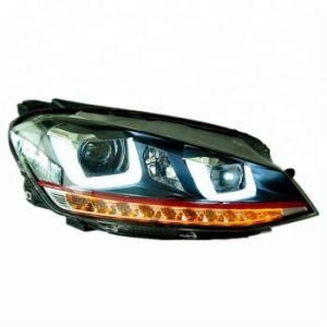 Car Accessories Auto Lamps Car LED Light LED Lamps Red Stripe Rhd Auto Lights Car LED Headlight with for Volkswagen Golf 7