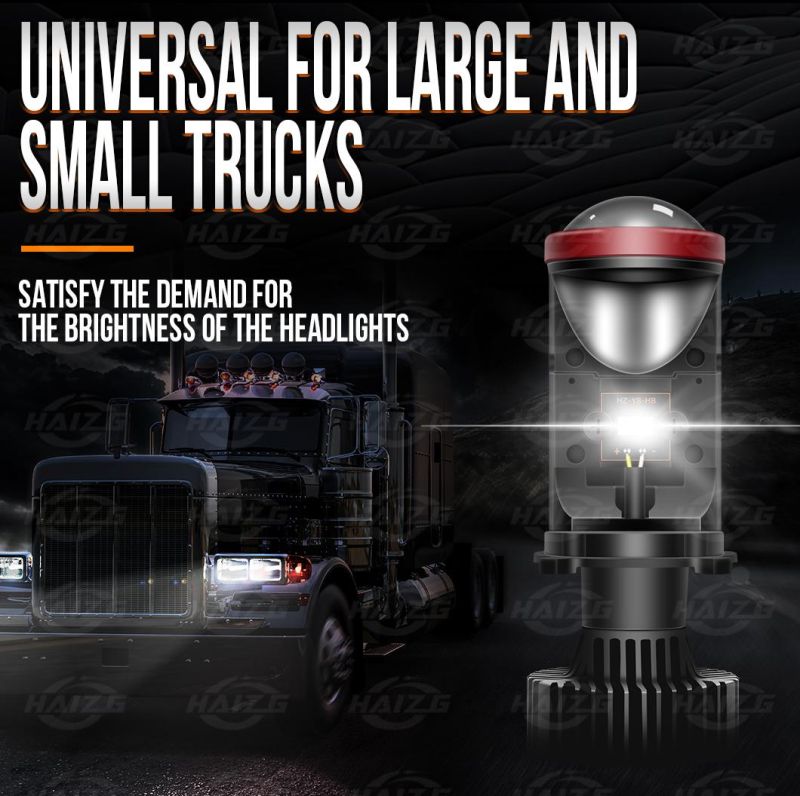 Haizg Double Beam H4 Y8 Lens Spotlight Car LED Headlight