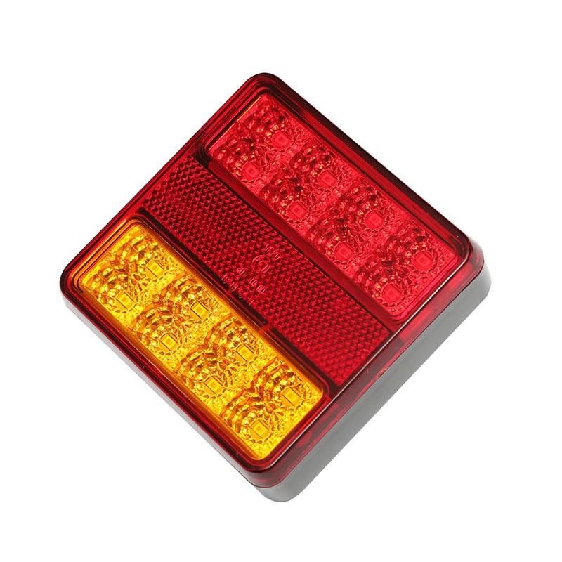 12V 100X100mm Square Universal LED Truck Trailer Lights