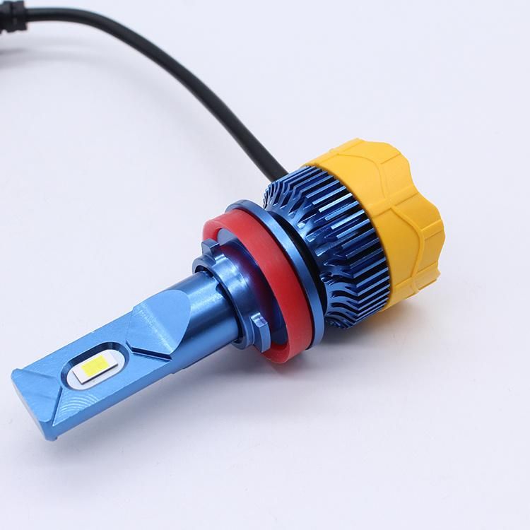 All in One 45W 10000lm H11 H4 H7 9005 9006 9012 Car Motorcycle Auto LED Headlight with Fan
