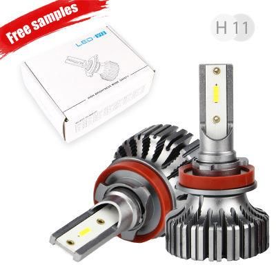 Auto Parts All in One 4500umen High Low Beam 6500K Fanless LED Car Headlight