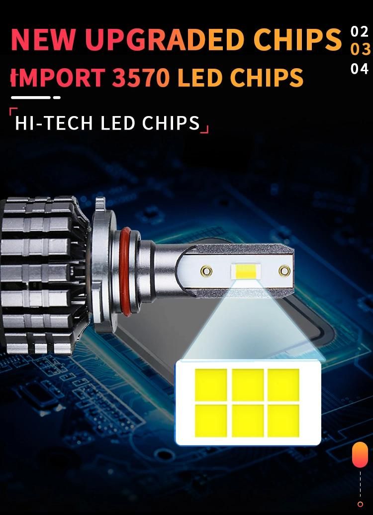 V20 High Power Square LED Ditch Light White Yellow Lens Optional 12V 24V Car Motorcycle Car LED Headlight