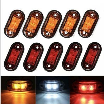 24V 12V LED Side Marker Lights for Trailer Trucks Caravan Side Clearance Marker Light Lamp Amber Red White 9-36V