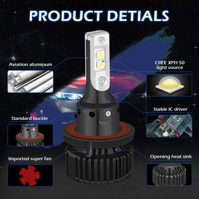 2020 Atuto Lighting System Car Headlight HID Xenon LED H4 5202 Headlight Kit