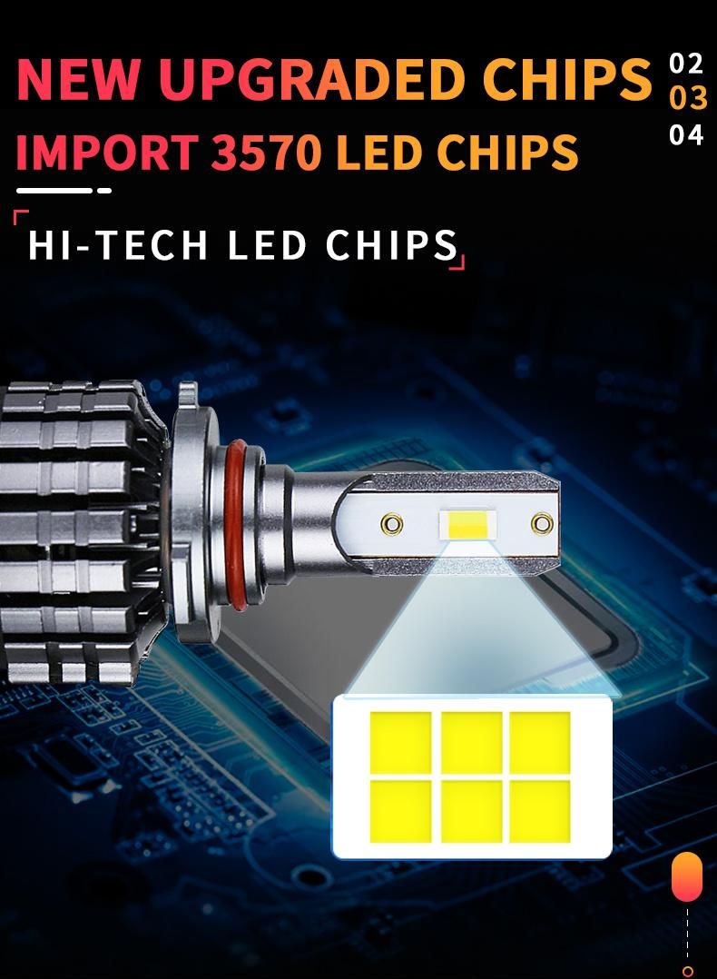 LED Headlight Factory 60W 8500lm Speaker LED Headlights