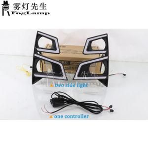 LED Daytime Running Light DRL for Isuzu D-Max Pickup 2020 12V Daylights Yellow Turn Signal Car Headlight Fog Lamp