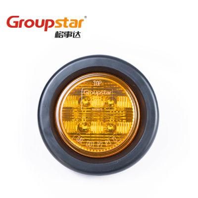 Car Parts 10-30V 2.0 Inch Round LED Clearance Outline Marker Lights for Truck Trailer LED Light