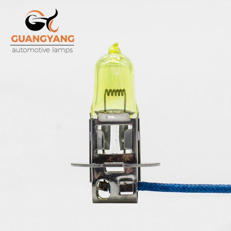 H3 24V 100W Yellow Color Halogen Bulb Car Headlight Lamp