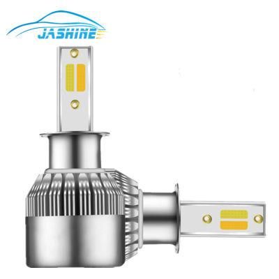 Hot Selling C6 Puls Dual Color H3 Headlight Bulb LED Car Headlight 5000lm 3000K 6000K