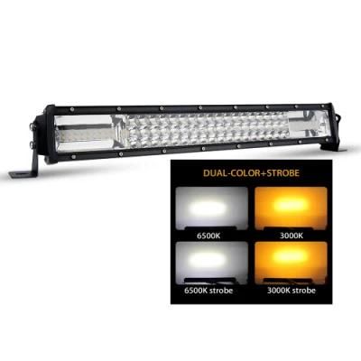 Ce RoHS DOT E-MARK 22 Inch12 24 Volt Wholesale Remote Control Warning Multi-Color Amber Strobe Car Offroad LED Light Bar