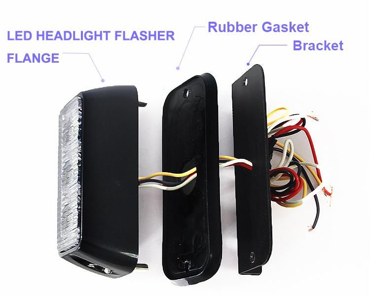Haibang Blue Red Green 3 LED Strobe Auto Exterior Mount Lighthead