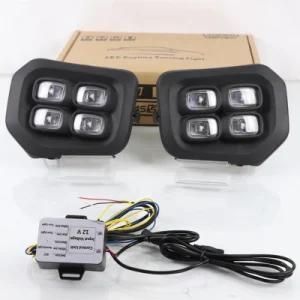 12V LED Daytime Running Light Daylight ABS Car DRL for Toyota Tacoma 2016 -2018 2019 2020 Yellow Turn Signal Fog Lamp Headlamps