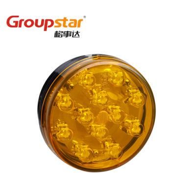 Truck Lights 12V Red Amber White Round Bus Trailer Truck LED Signal Rear Lights