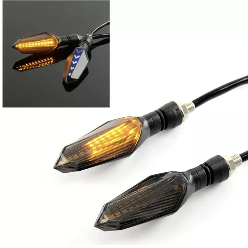 CE FCC Certificate White Yellow Blue Red LED Lighting ABS Daytime Running Brake Decorative Motorcycle Bike Bicycle Turn Signal Warning Indicator Light