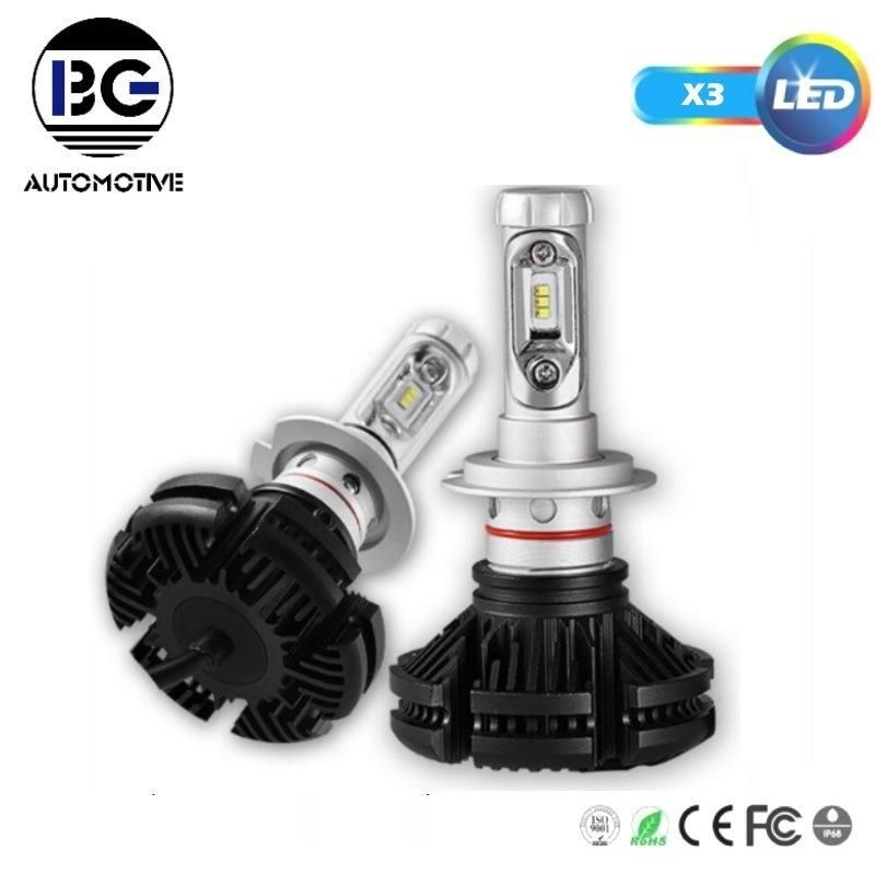 Auto Car LED Lights H11 H13 X3 H4 9005 9006 LED Headlight