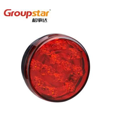 Car Accessories 12V Red Amber White Round Bus Trailer Truck LED Signal Rear Lights LED Trailer Light