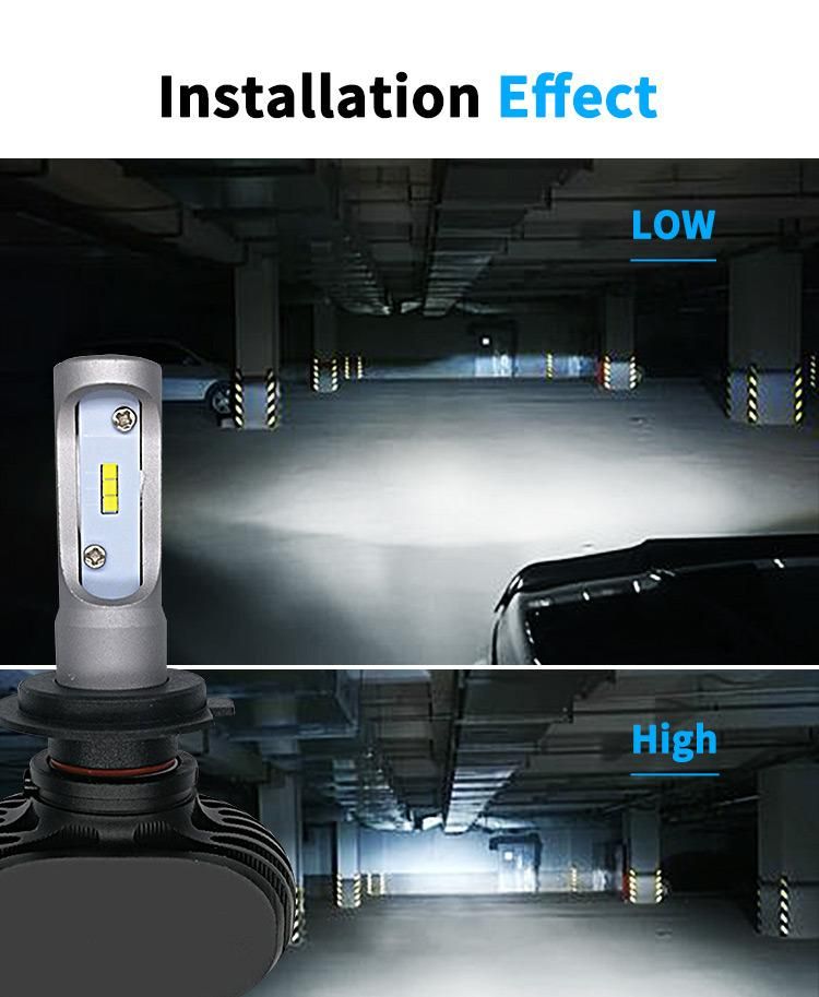 H4 LED Headlight 8000lm Auto Accessories with Car Body Kit and LED Tali Lamp