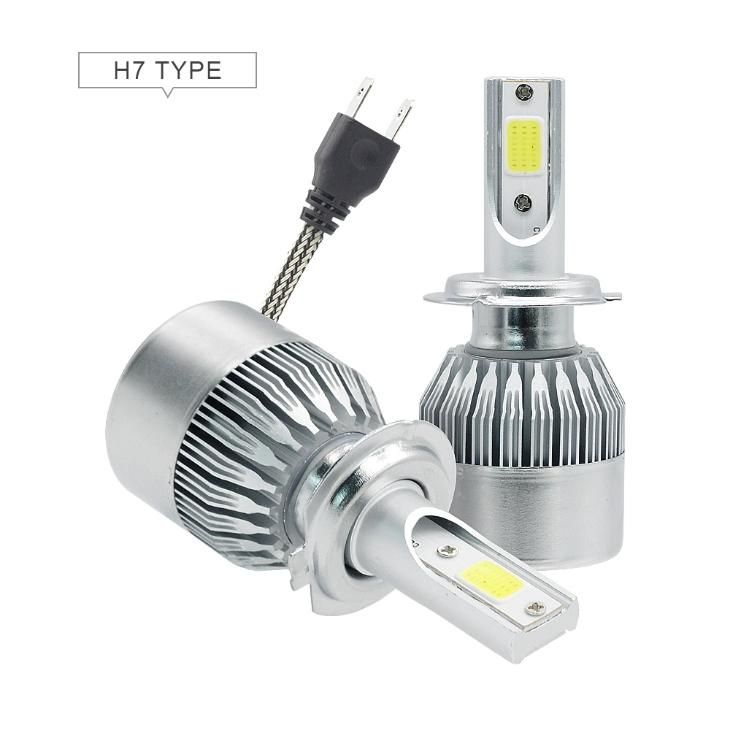 COB LED Headlight of C6 H4 Conversion Kit12V 8000lm for Driving Light