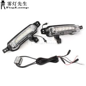 1 Pair Car Front Bumper Turn Signal Fog Lamp for Suzuki Vitara 2015 2016 2017 2018 LED DRL Daytime Running Lights