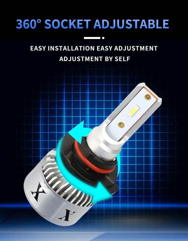 L8 Wholesale LED H4 6500K 4500K 3000K Auto LED Headlight Bulb Projector Lens Plug and Play Car H4 LED Headlight