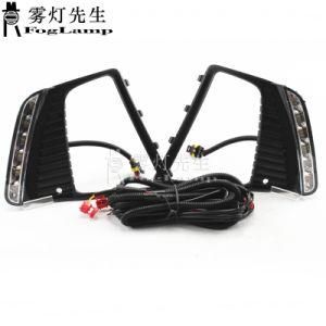 1pair for Hyundai IX25 2015 2016 Fog Lamp Cover Car LED DRL Daytime Running Lights LED Day Lights