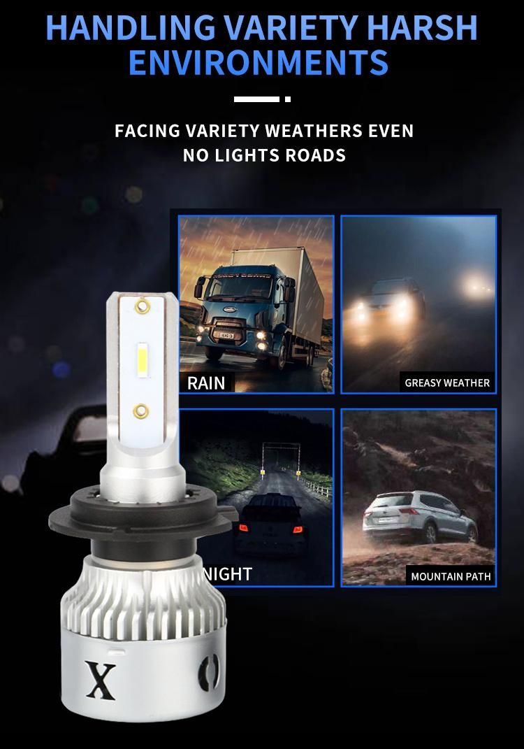 L8 Wholesale LED H4 6500K 4500K 3000K Auto LED Headlight Bulb Projector Lens Plug and Play Car H4 LED Headlight