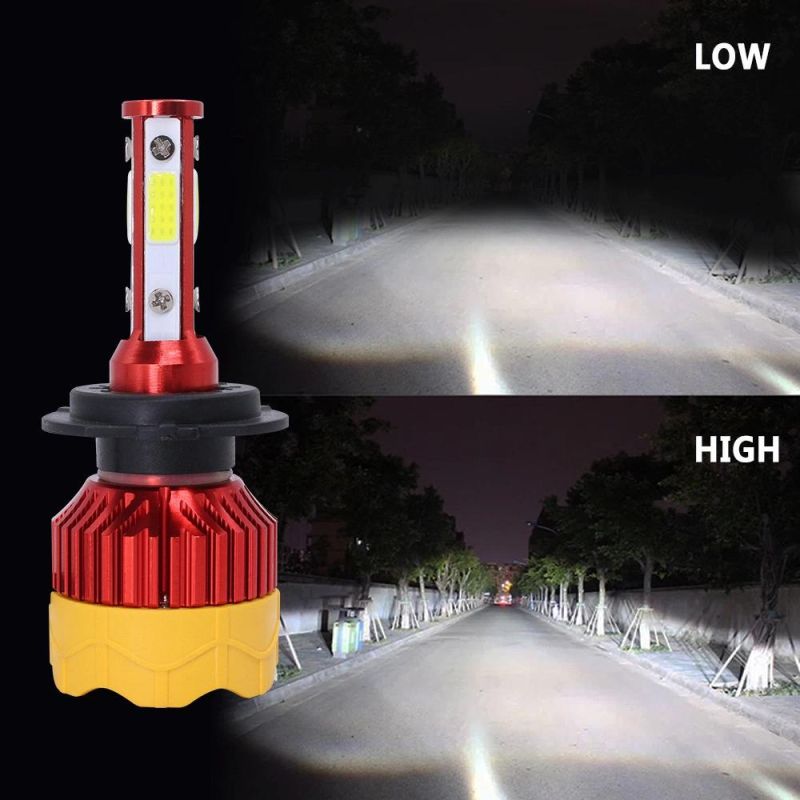 4side H4 LED COB Headlamp Bulbs H7 H8 H9 H11 9005 9006 H4 H13 9004 9007 LED Fog Auto Ead Lights Lamps