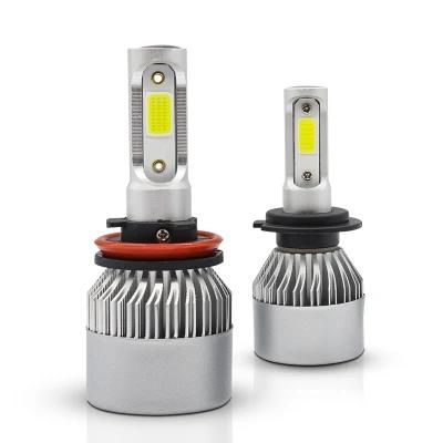 2PCS S2 Car Lights 72W 8000lm 9-32V COB Chip LED H4 9004 H3 H7 9005 9006 Car Headlight Bulbs LED Auto Lamp Car Headlights