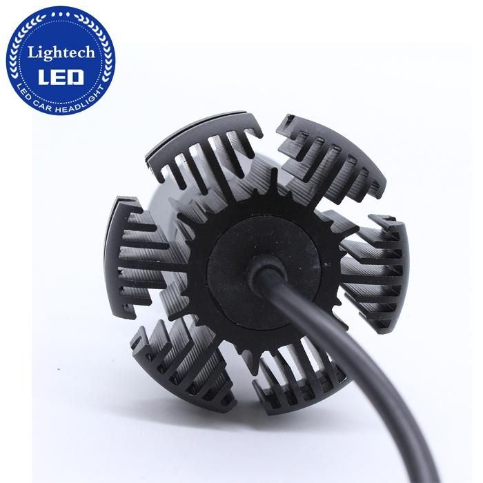 Factory Direct Sell Zes Chip 6500K 8000 Lumen H7 Headlight Bulbs LED X3 Automotive LED Headlight