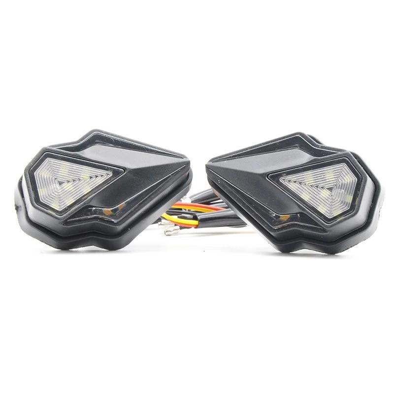Applicable to Large Displacement Motorcycle Street Running Locomotive LED Turn Signal Indicator Light Daily Running Light Running Water Turn Light Decoration