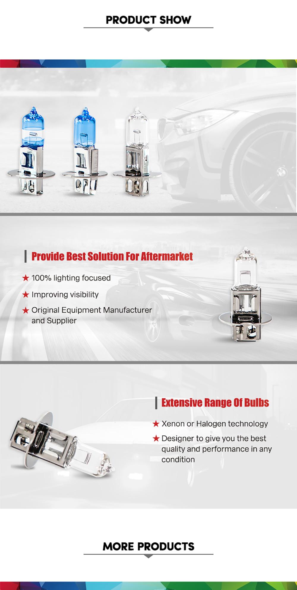 Truck Lamps H3 24V100W Headlight Lamps Auto High Quality Fog Bulbs